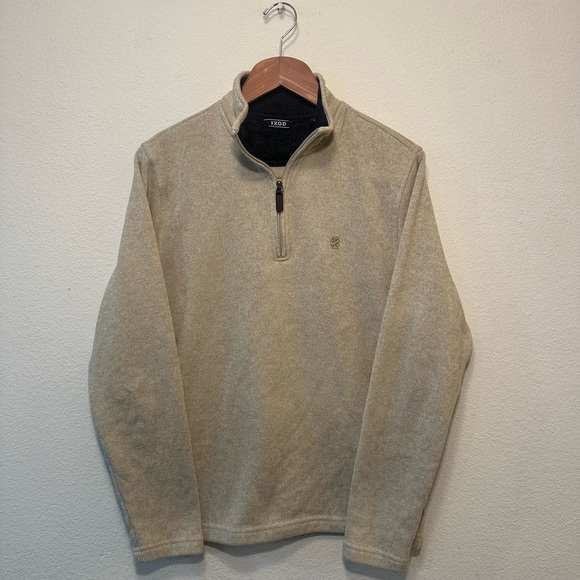 Izod Other - IZOD Men's Tan Zip-Up Sweater